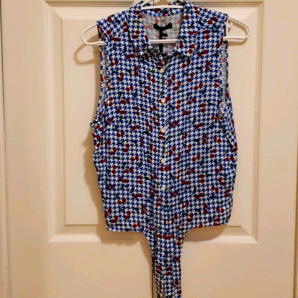 Cherry blue Sleeveless shirt/top - Picture 4 of 4